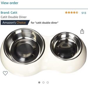 Cat food & water bowls raised